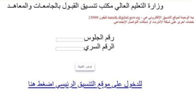 نتيجة تنسيق المرحلة الثالثة 2025: رابط مباشر وخطوات الاستعلام والكليات المتاحة نتيجة تنسيق المرحلة الثالثة 2025: رابط مباشر وخطوات الاستعلام والكليات المتاحة