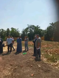 إزالة مقابر مخالفة على أرض زراعية بقرية سندنهور ببنها ضمن حملات مواجهة التعديات بالقليوبية