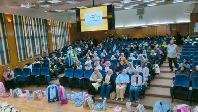 توزيع 200 حقيبة مدرسية على طلاب الأسر الأولى بالرعاية بمحافظة القليوبية توزيع 200 حقيبة مدرسية على طلاب الأسر الأولى بالرعاية بمحافظة القليوبية