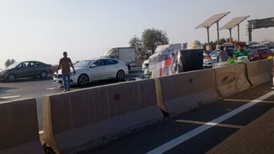 حادث مروري يعطل حركة المرور على طريق "بنها الحر" بالقليوبية حادث مروري يعطل حركة المرور على طريق "بنها الحر" بالقليوبية