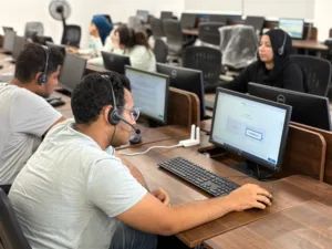 جامعة بنها الأهلية تتفقد اختبارات القبول وتطبيق التحول الرقمي لضمان الشفافية