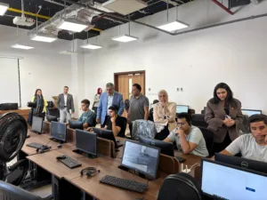جامعة بنها الأهلية تتفقد اختبارات القبول وتطبيق التحول الرقمي لضمان الشفافية