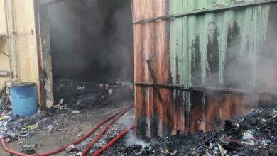 حريق هائل بمصنع قطن في قليوب يُثير الذعر بين الأهالي وإصابة عامل باختناق