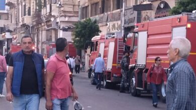 السيطرة على حريق محدود أعلى مبنى التأمين الصحي بشبين القناطر دون إصابات