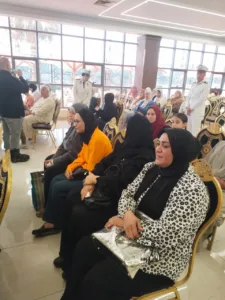 الزغاريد تملأ نادي الشرطة ببنها بعد فوز 1219 بقرعة حج القليوبية بينهم 12 من كبار السن بالتزكية