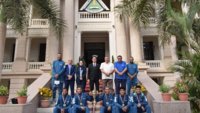 رئيس جامعة بنها يكرم الفائزين بالمركز الأول فى بطولة الدورة العربية لخماسيات كرة القدم للجامعات رئيس جامعة بنها يكرم الفائزين بالمركز الأول فى بطولة الدورة العربية لخماسيات كرة القدم للجامعات