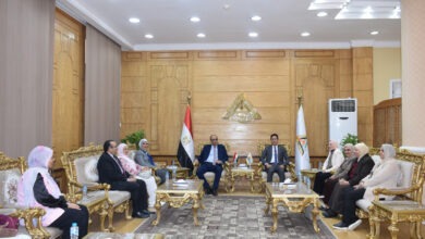 جامعة بنها تستقبل فريق المراجعة الخارجية للاعتماد المؤسسي والبرامجي لكلية التمريض
