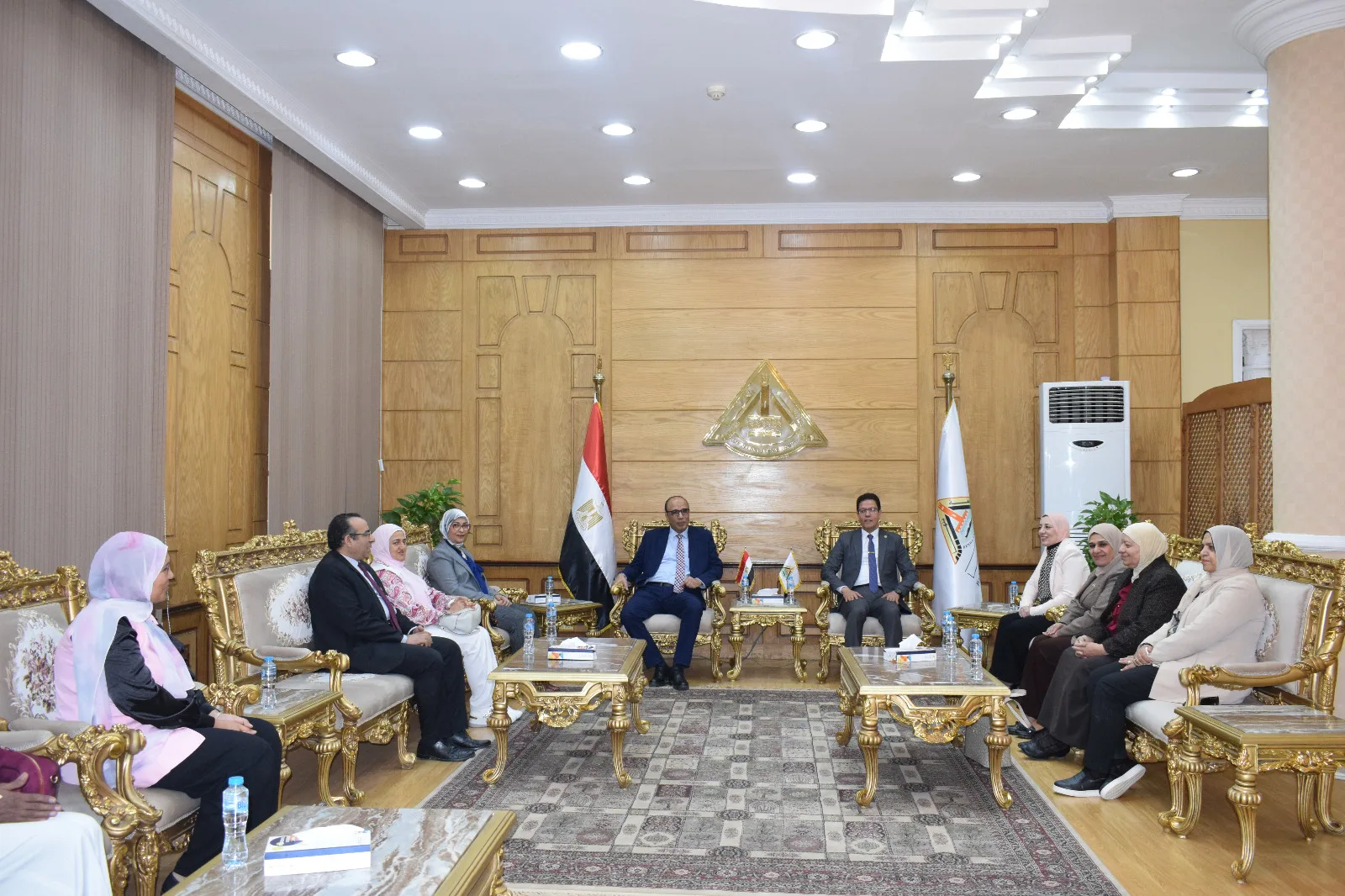 جامعة بنها تستقبل فريق المراجعة الخارجية للاعتماد المؤسسي والبرامجي لكلية التمريض