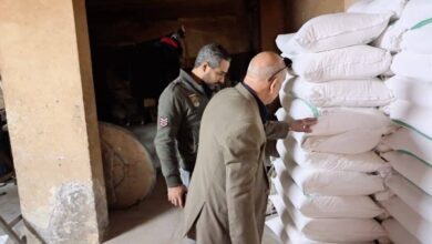 حملة تموينية مكبرة بالقليوبية تضبط 1000 كجم دقيق و250 كجم ملح بدون فواتير