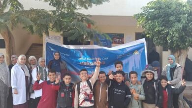 ضمن مبادرة "من أجل قلوب أطفالنا": قافلة طبية لجامعة بنها بمدرسة برقطا توقع الكشف على 237 حالة ضمن مبادرة "من أجل قلوب أطفالنا": قافلة طبية لجامعة بنها بمدرسة برقطا توقع الكشف على 237 حالة