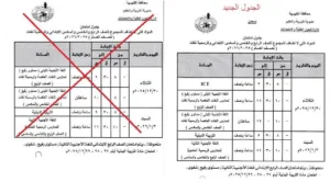 تعديل جداول امتحانات الرابع حتى الثاني الإعدادي بالقليوبية