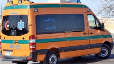 إصابة 3 أشخاص في حادث انقلاب ميكروباص على طريق شبرا–بنها الحر