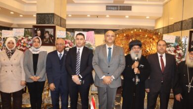 محافظ القليوبية ومدير الأمن يقدمان التهنئة بعيد الميلاد المجيد بالكنيسة المطرانية ببنها محافظ القليوبية ومدير الأمن يقدمان التهنئة بعيد الميلاد المجيد بالكنيسة المطرانية ببنها