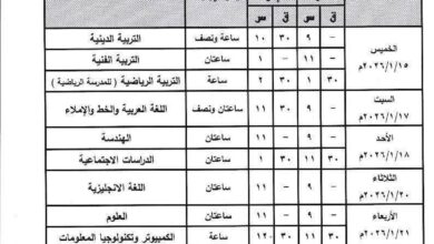 غدًا انطلاق امتحانات الشهادة الإعدادية بالقليوبية وسط استعدادات مكثفة