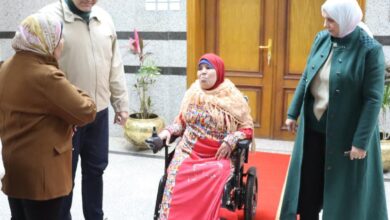محافظ القليوبية يُسلم كرسياً كهربائياً لـسيدة من ذوي الهمم ويعد بدعم أسرتها بالكامل