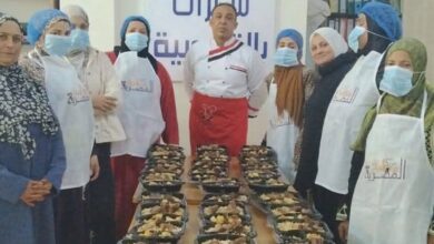 مطبخ المصرية بإيد بناتها» ينتج 350 وجبة بقرية برقطا ضمن المشروع القومي لتنمية الأسرة المصرية
