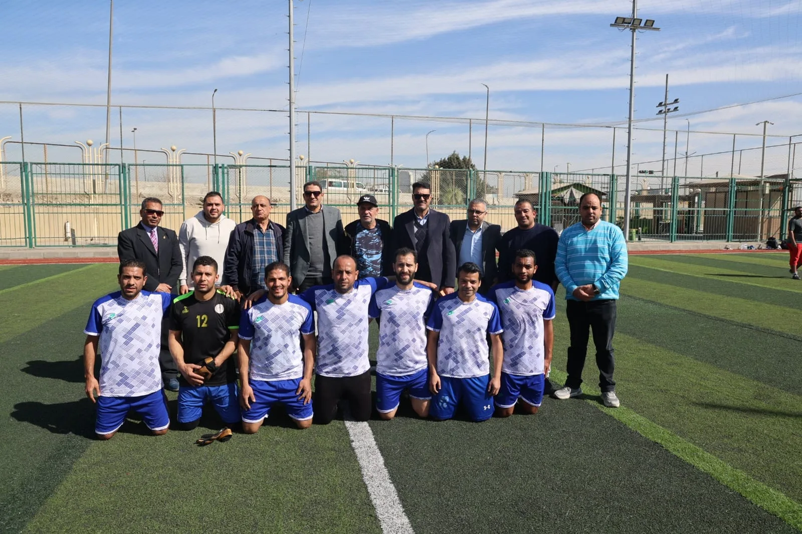 فريق كرة القدم بمياه القليوبية يتوج بكأس دوري المصالح الحكومية