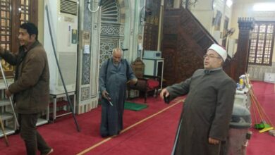 مساجد القليوبية تستعد لشهر رمضان بحملة نظافة مكثفة