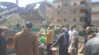 تنفيذًا لتوجيهات محافظ القليوبية.. حملة مكبرة لإزالة الإشغالات ورفع المخلفات بمدينة قليوب تنفيذًا لتوجيهات محافظ القليوبية.. حملة مكبرة لإزالة الإشغالات ورفع المخلفات بمدينة قليوب