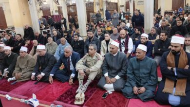 محافظة القليوبية تحيي ذكرى العاشر من رمضان بمسجد ناصر ببنها