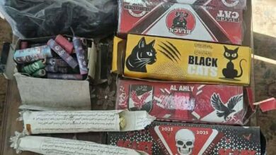 ضبط 948 صاروخ ألعاب نارية محظورة في حملة مفاجئة بالقليوبية ضبط 948 صاروخ ألعاب نارية محظورة في حملة مفاجئة بالقليوبية