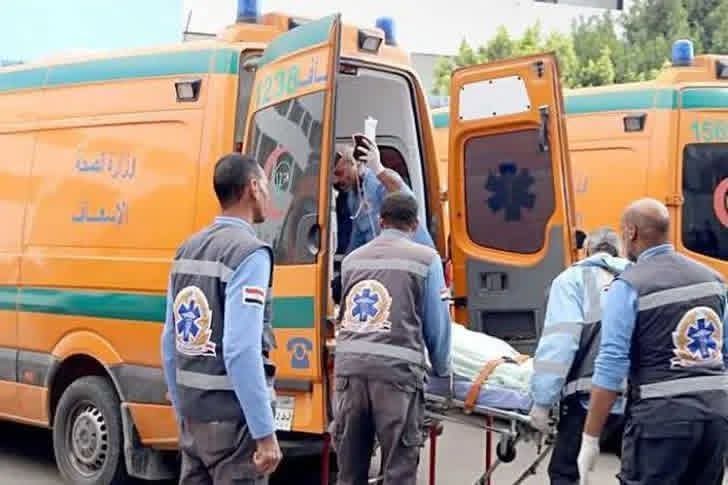 مصرع زوجين في تصادم ميكروباص أسفل كوبري مشاه طوخ بالقليوبية