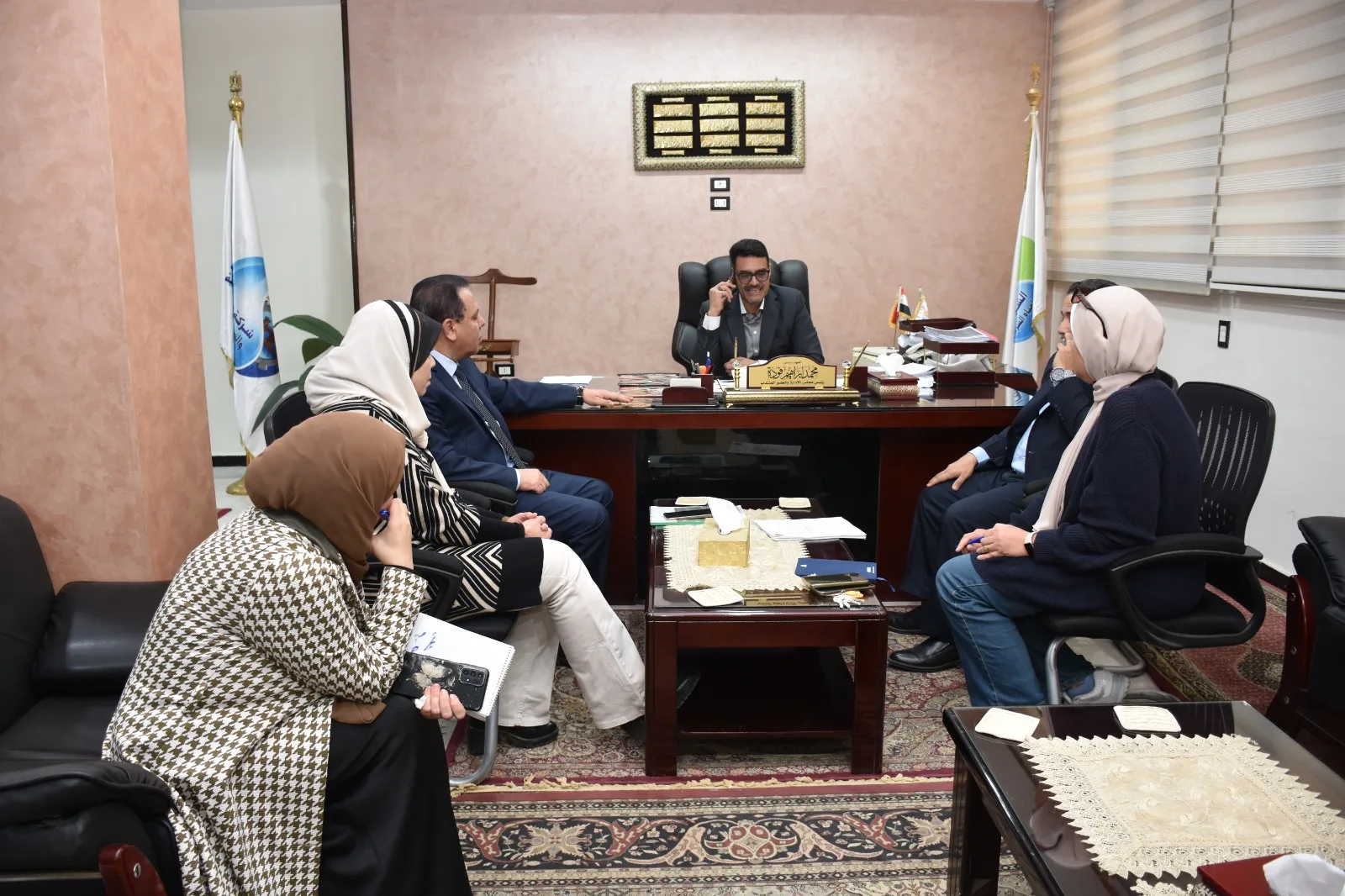 المهندس محمد إبراهيم فودة يستقبل عددًا من أعضاء مجلس النواب لبحث ملفات مياه الشرب والصرف الصحي بالقليوبية