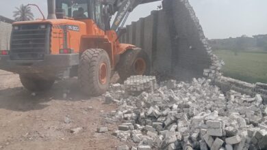 محافظ القليوبية يتابع ازالة التعديات بمركز قليوب ضمن الموجه 28