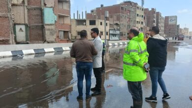 رئيس مياه القليوبية يتابع ميدانيًا جهود رفع تجمعات الأمطار: مستمرون حتى الانتهاء الكامل