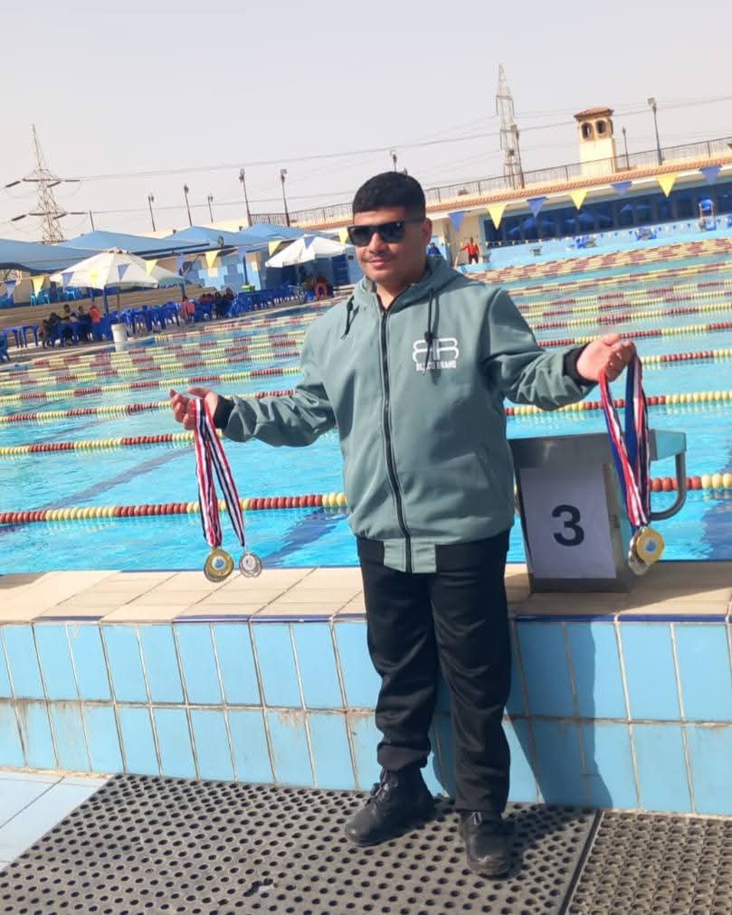 محمد إسماعيل يُهدي جامعة بنها الميدالية الفضية في بطولة الجمهورية للسباحة