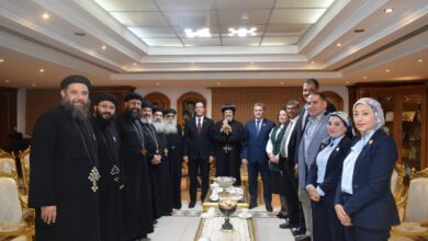 الجيزاوي يزور كنائس القليوبية لتهنئة المسيحيين بعيد القيامة المجيد