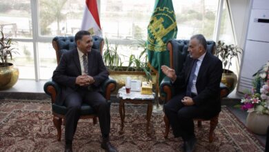 محافظ القليوبية يبحث مع كريستال عصفور تعزيز الاستثمار ودعم القطاع الصناعي بالمحافظة محافظ القليوبية يبحث مع كريستال عصفور تعزيز الاستثمار ودعم القطاع الصناعي بالمحافظة