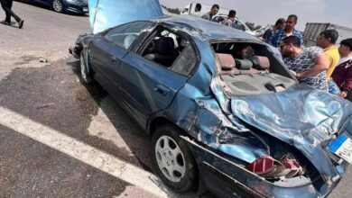 تصادم 4 سيارات بطريق بنها – شبرا الحر بسبب السرعة الزائدة دون إصابات تصادم 4 سيارات بطريق بنها – شبرا الحر بسبب السرعة الزائدة دون إصابات