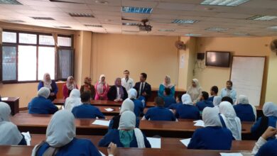 الجيزاوي في لقاء مفتوح بتمريض بنها: دعم نفسي للطلاب وتعزيز القيم الإيجابية داخل الحرم الجامعي