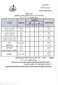 اعتماد رسمي لجداول امتحانات القليوبية.. وانطلاق ماراثون نهاية العام مطلع الشهر المقبل