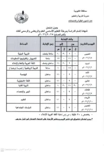 اعتماد رسمي لجداول امتحانات القليوبية.. وانطلاق ماراثون نهاية العام مطلع الشهر المقبل