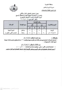 اعتماد رسمي لجداول امتحانات القليوبية.. وانطلاق ماراثون نهاية العام مطلع الشهر المقبل