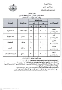 اعتماد رسمي لجداول امتحانات القليوبية.. وانطلاق ماراثون نهاية العام مطلع الشهر المقبل
