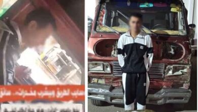 سقوط سائق أجرة متعاطٍ للمخدرات أثناء القيادة بالقليوبية.. وضبطه بدون رخصة وحشيش بحوزته سقوط سائق أجرة متعاطٍ للمخدرات أثناء القيادة بالقليوبية.. وضبطه بدون رخصة وحشيش بحوزته