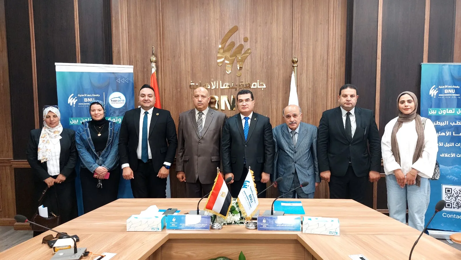 جامعة بنها الأهلية توقع بروتوكولات تعاون لدعم التدريب العملي بكلية الطب البيطري وربط الطلاب بسوق العمل