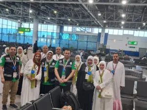وصول أول أفواج حجاج الجمعيات الأهلية بالقليوبية إلى الأراضي المقدسة وسط استعدادات مكثفة من التضامن الاجتماعي