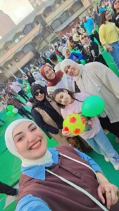 هدايا ورسم علي الوجوه ..فرحة الاطفال من رواد صلاة العيد بشبان بنها
