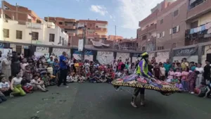 «التنورة والعرائس» تجذب أهالي بنها لمركز شباب الرملة ضمن مبادرة «العيد أحلى بمراكز الشباب»