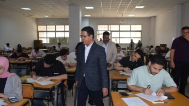 رئيس جامعة بنها يتفقد امتحانات كليات العلاج الطبيعي والعلوم والهندسة ويشدد على الانضباط