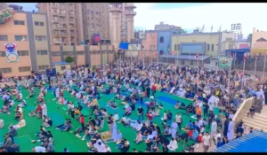 الآلاف يؤدون صلاة العيد بـشبان بنها
