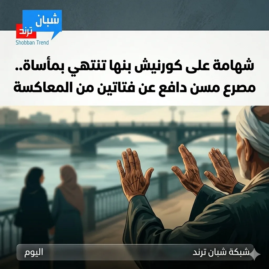 شهامة على كورنيش بنها تنتهي بمأساة.. مصرع مسن دافع عن فتاتين من المعاكسة