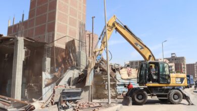 بجمالون حديدي أخفوا المخالفة.. محافظ القليوبية يوجه بإزالة عقار مخالف بالكامل في الخصوص بجمالون حديدي أخفوا المخالفة.. محافظ القليوبية يوجه بإزالة عقار مخالف بالكامل في الخصوص