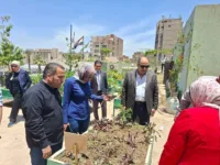 نائب محافظ القليوبية تشيد بمشروع زراعة الأسطح بمدارس الشبان العالمية: نموذج رائد للمشروعات الخضراء