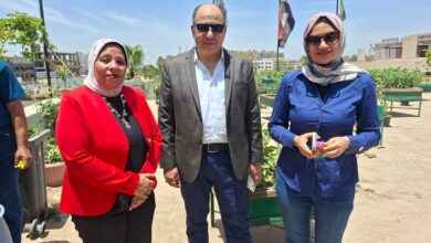 نائب محافظ القليوبية تشيد بمشروع زراعة الأسطح بمدارس الشبان العالمية: نموذج رائد للمشروعات الخضراء