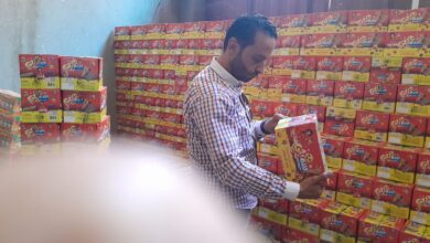 إحباط تداول 27 ألف عبوة عصائر غير مطابقة داخل القليوبية
